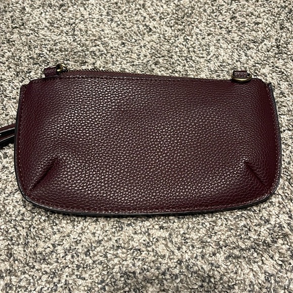 Joy Susan • Mini Crossbody Wristlet Clutch in Maroon/Wine color • EUC - Picture 4 of 16
